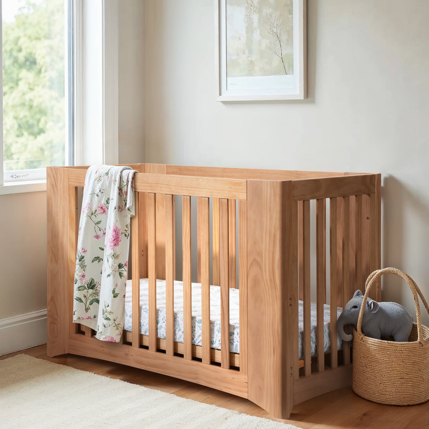 COCOON Evolve 4 in 1 Sandstone Including the Australian made mattress set & Toddler bed Conversion Kit