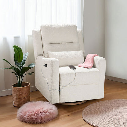 COCOON RIO Electric Recliner Glider Nursery Chair in Vanilla