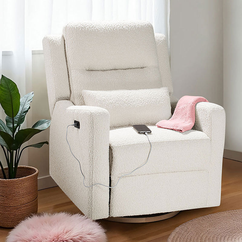 COCOON RIO Electric Recliner Glider Nursery Chair in Vanilla