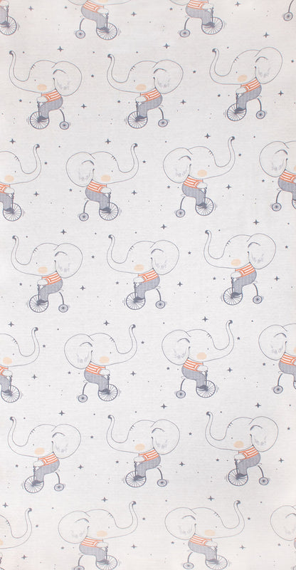 COCOON Fitted Cot Sheet – Circus Elephant