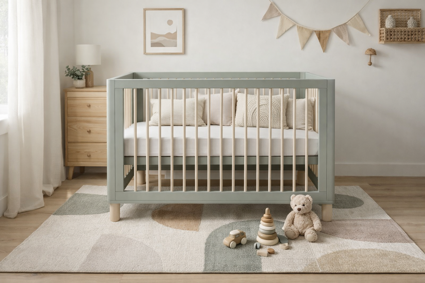 COCOON Allure Dove Grey/Natural wash including an Australian made inner spring mattress