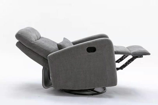 COCOON PLUSH Recliner Glider Chair - Dove Grey