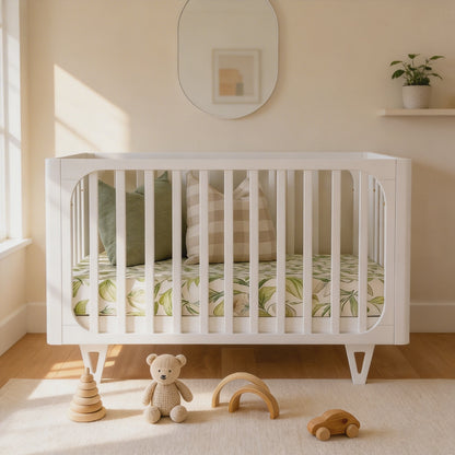 COCOON Vibe White including an Australian made Inner Spring mattress & Toddler bed rail