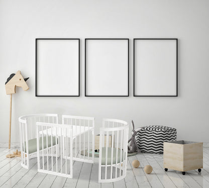 Lolli Furniture Sprout 4 in 1 Snow White beech wood Including the Australian made mattress set